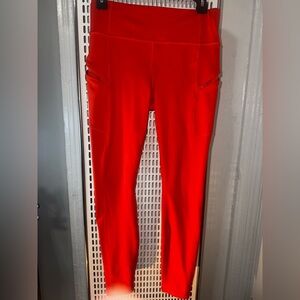 Athleta Vibrant Red Leggings
